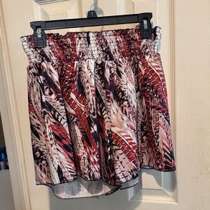 Stylish Red and Black Women's Skirt